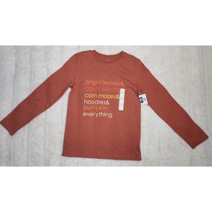 Cute Fall Season Top, Size 12/14, Size Large, Long Sleeve Top, Cat & Jack, Fall